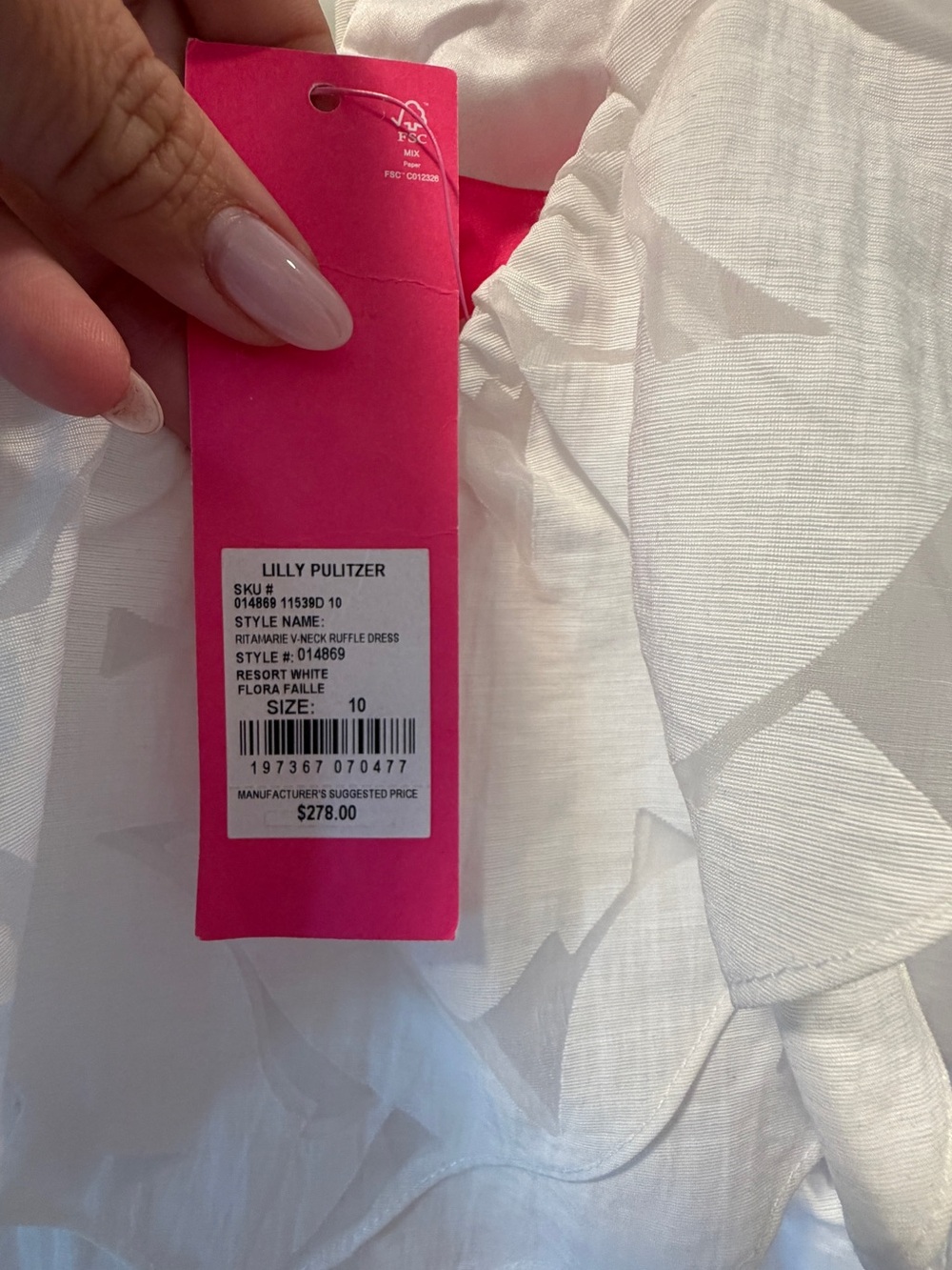 Lilly Pulitzer White Ritamarie Ruffle Mini Dress - Picture 6 of 6
